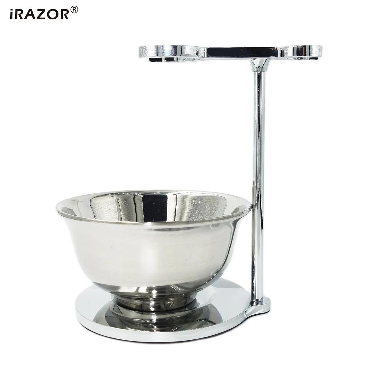 Stainless Steel Safety Razor And Brush Stand With Shaving Bowl Men's Grooming Holder For Father's Day Birthday Gift
