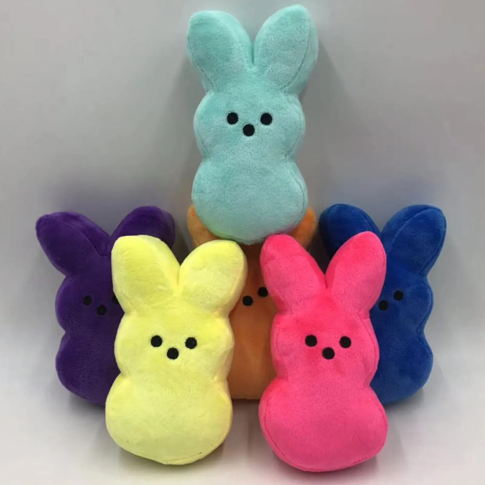 

15CM Cute Animal Star Carrot Peep Bunny Doll Kawaii Room Desktop Sofa Decor Rabbit Plush Stuffed Toy Comfort Doll for Kids