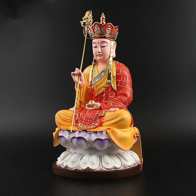 32x17 см позолоченная сверхбольшая статуя кситигарбхи Будды подметальная Подвеска