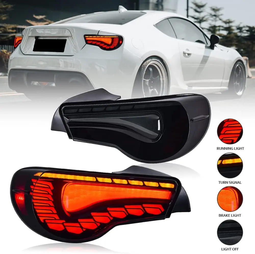 

LED Tail light for Toyota GT86 Subaru 2013-2020 BRZ Assembly Water Steering Startup Animation Custom Rear La