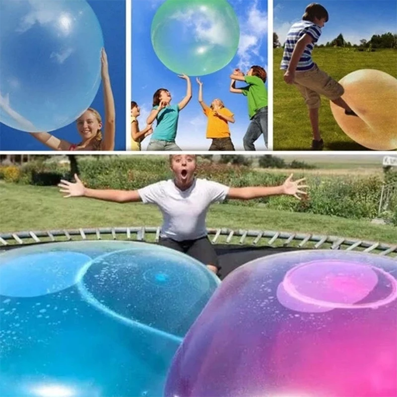 

Soft Air Water Filled Bubble Ball Large Kids Children Outdoor Toys Blow Up Balloon Fun Party Game Summer Inflatable Pool Party