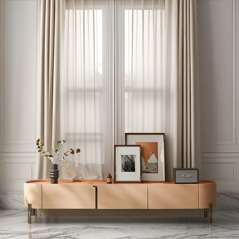 Стол для телевизора деревянная подставка низкая панель современная мебель