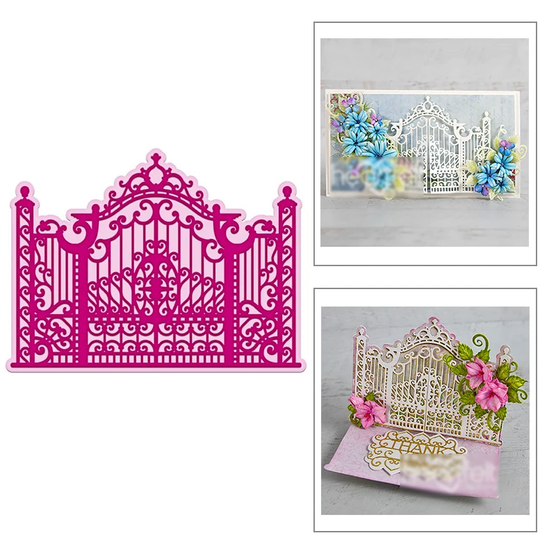 Новинка 2022 металлические режущие штампы для ограждения железные ворота тени