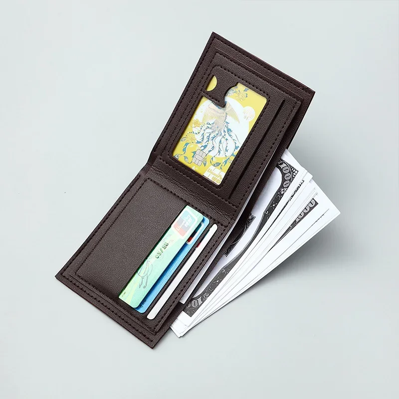 Новый мужской кошелек короткий с несколькими картами модный повседневный