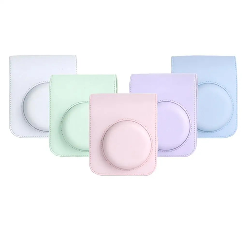 

Camera Bag Instant Film Camera Soft PU Leather Protective Case Cover With Shoulder Strap Detachable For Fujifilm Instax Mini12