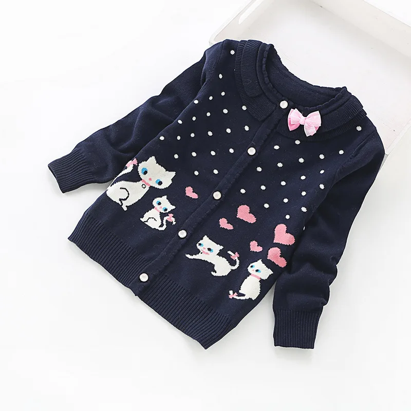

Fashion Cotton Cardigan Children Cardigans Girls Lovely Kids Cotton Sweaters 3-16 Y Child Teenager Sweater Baby Winter Clothes