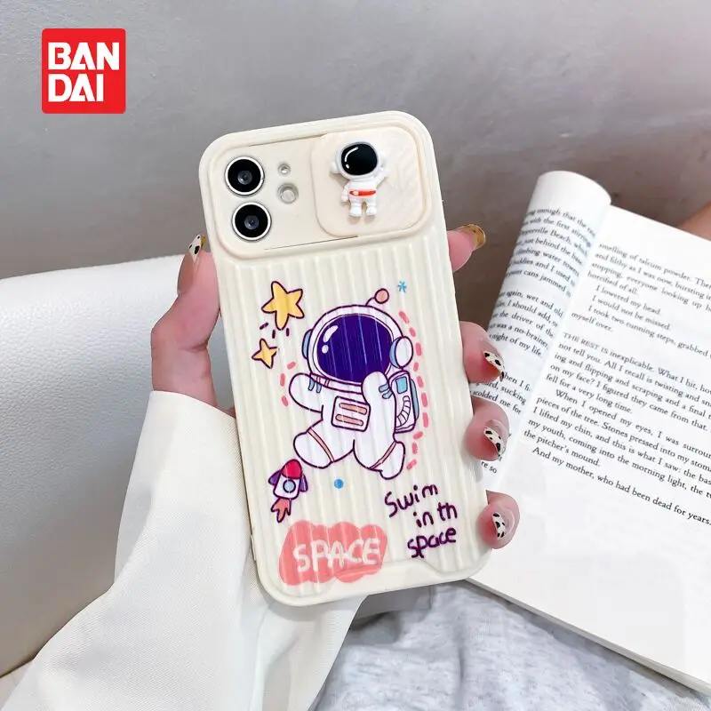 

Bandai Disney cartoon phone case for iphone11 12Pro 13Pro max space astronaut x xs xr xsmax anti-drop brand 7 8plus phone case