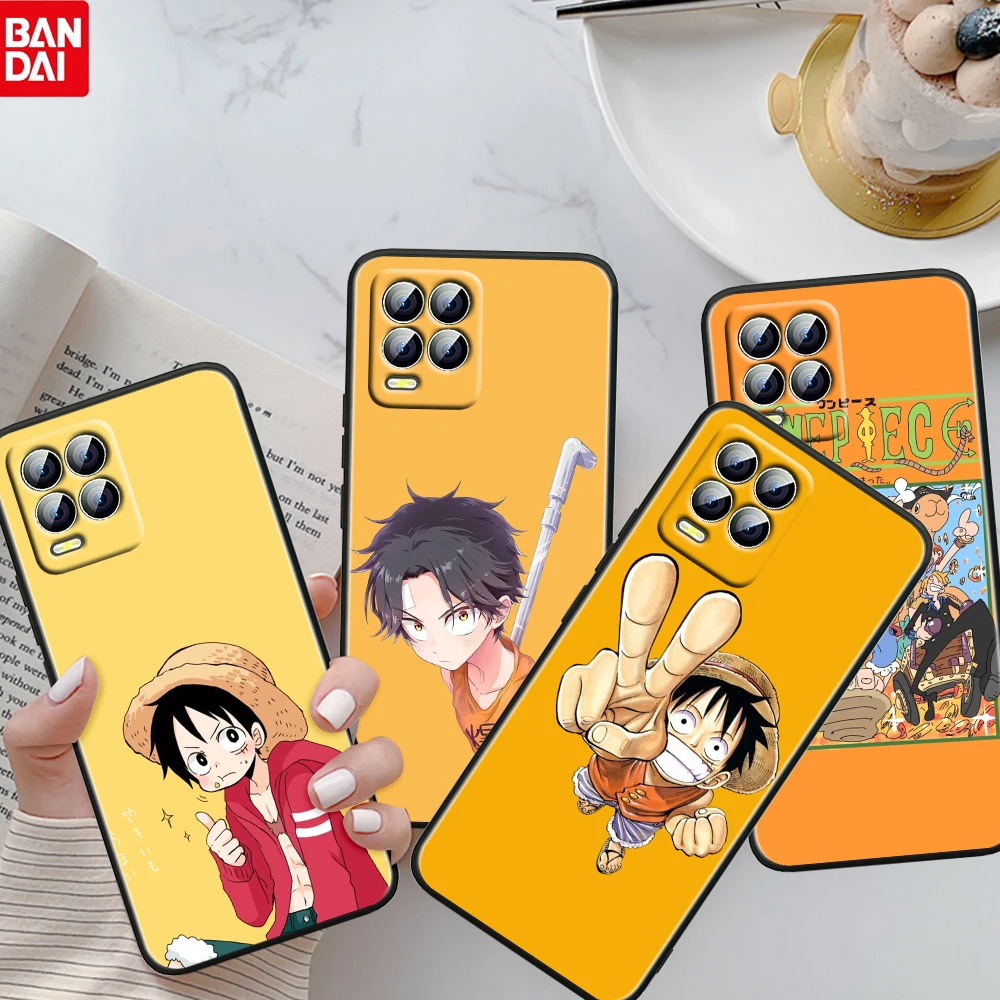 

Cute Anime ONE PIECE Boy For OPPO Realme GT Neo Master Edition 9i 8 7 Pro C21S Narzo 30 Fundas Soft Black Phone Case Coque Capa