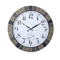oriental big size 24 hour quartz analog home decorative wall clock