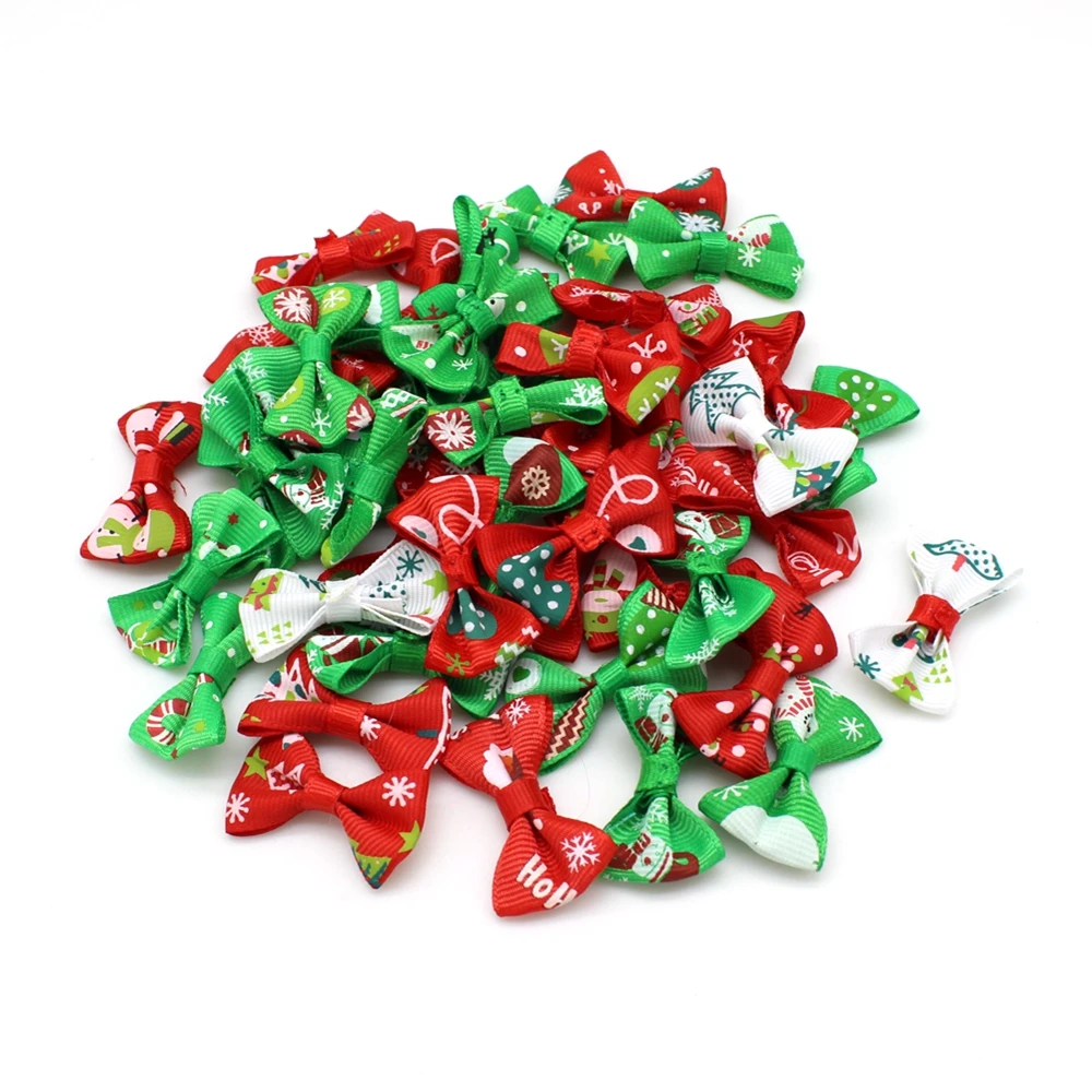 50 шт./партия новогодний галстук-бабочка