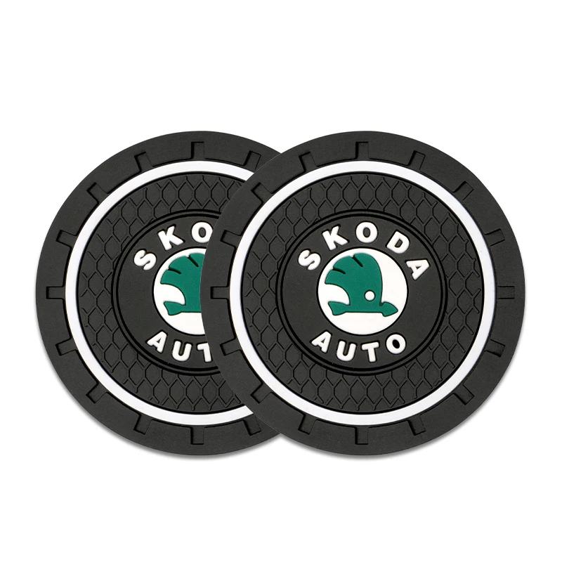 

Автомобильные подставки, подстаканники для воды, противоскользящие подушечки, силиконовые подставки для бутылок для Skoda Fabia Rapid Superb OctaviaA 5 A 7 2 Kodiaq Scala