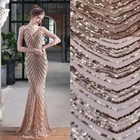 sx001 africa lace fabric high quality 2022 sequins net lace rich bazin senegalese for evening or party dress