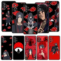 naruto crow itachi anime sasuke phone case for samsung galaxy a51 a71 a41 a31 a21s a11 a01 a03s a12 m31 m22 a32 a52 a13 5g cover