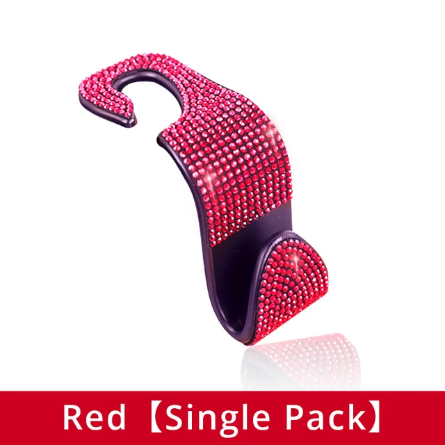

Universal Car Seat Back Hook Auto Headrest Diamond Bling Rhinestones Hanger Storage Durable Holder Car Interior Accessories