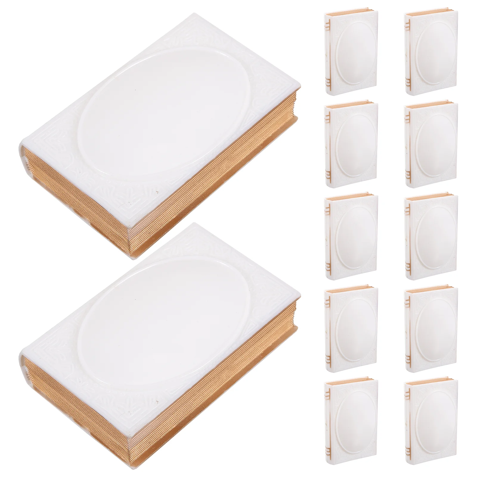 

Imitated Book Ornament Vintage Faux Books Bookshelf Prop Shaped Organizer Storage Model Decoration Fake