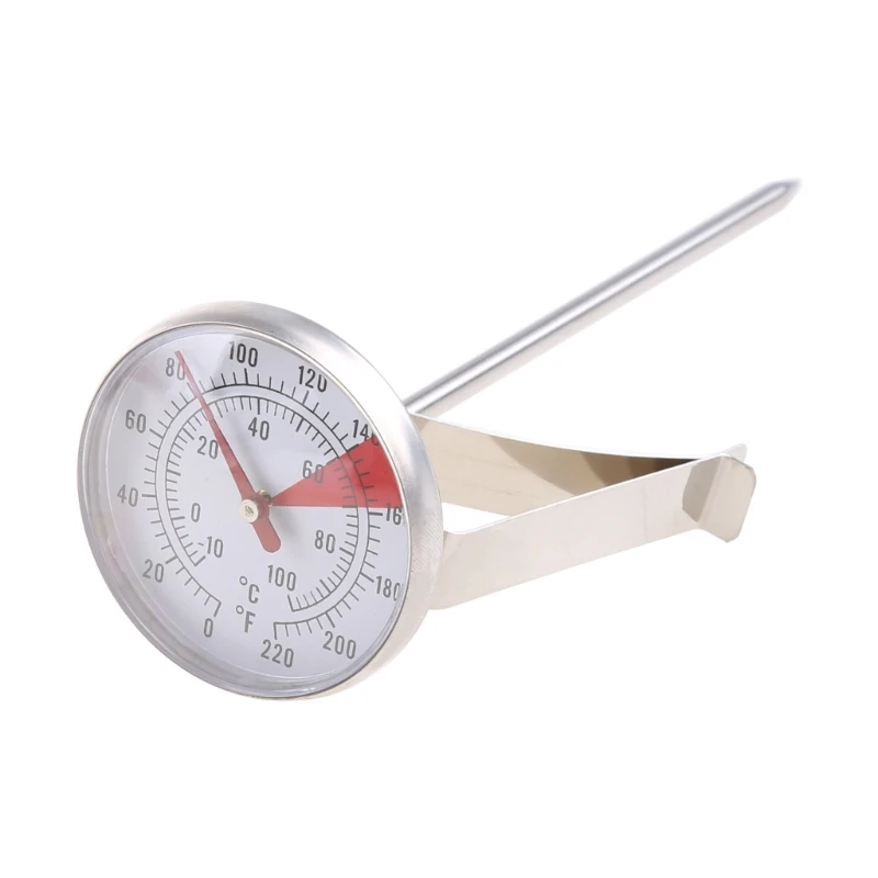 

652F Stainless Steel Thermometer Cooking Oven BBQ Milk Food Probe Gauge 100°C