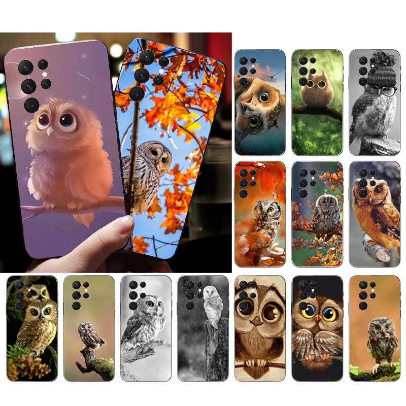 

Phone Case for Samsung Galaxy S23 S22 S21 S20 Ultra S20 S22 S21 S10 S9 Plus S10E S20FE Owl