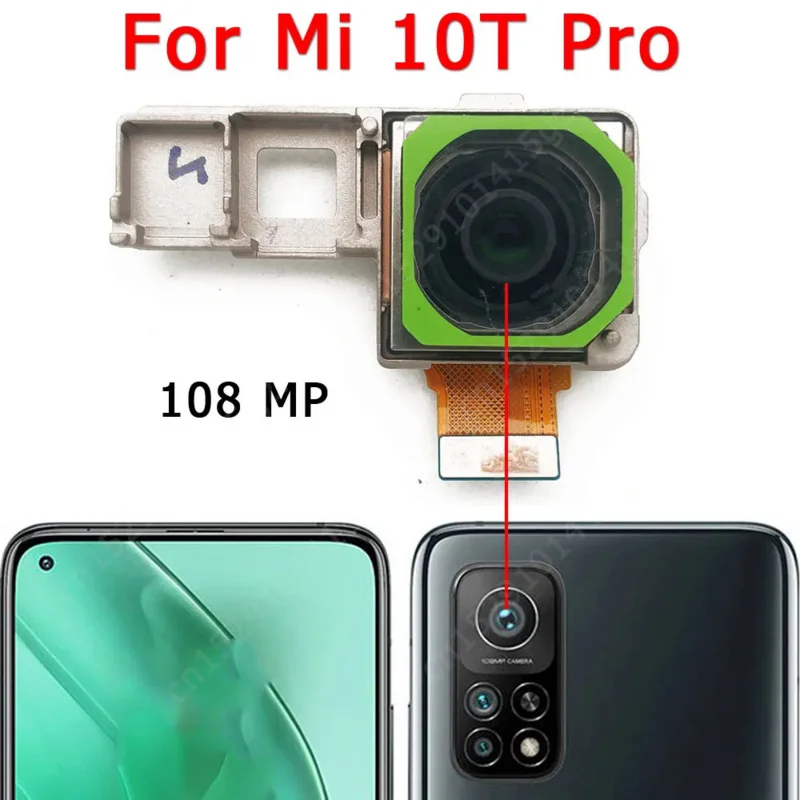 

Оригинальная задняя камера для Xiaomi Mi 10T Pro, основная, задняя сторона, большой модуль камеры, гибкий запасной модуль для замены и ремонта, запасные части