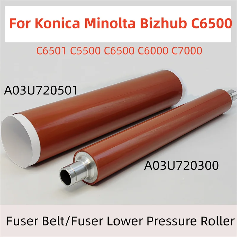 A03U720300 A03U736100 Fuser Belt  A03U720300 Lower Fusing Roller For Konica Minolta Bizhub Pro C6500 C6501 C6000 C5501 C7000