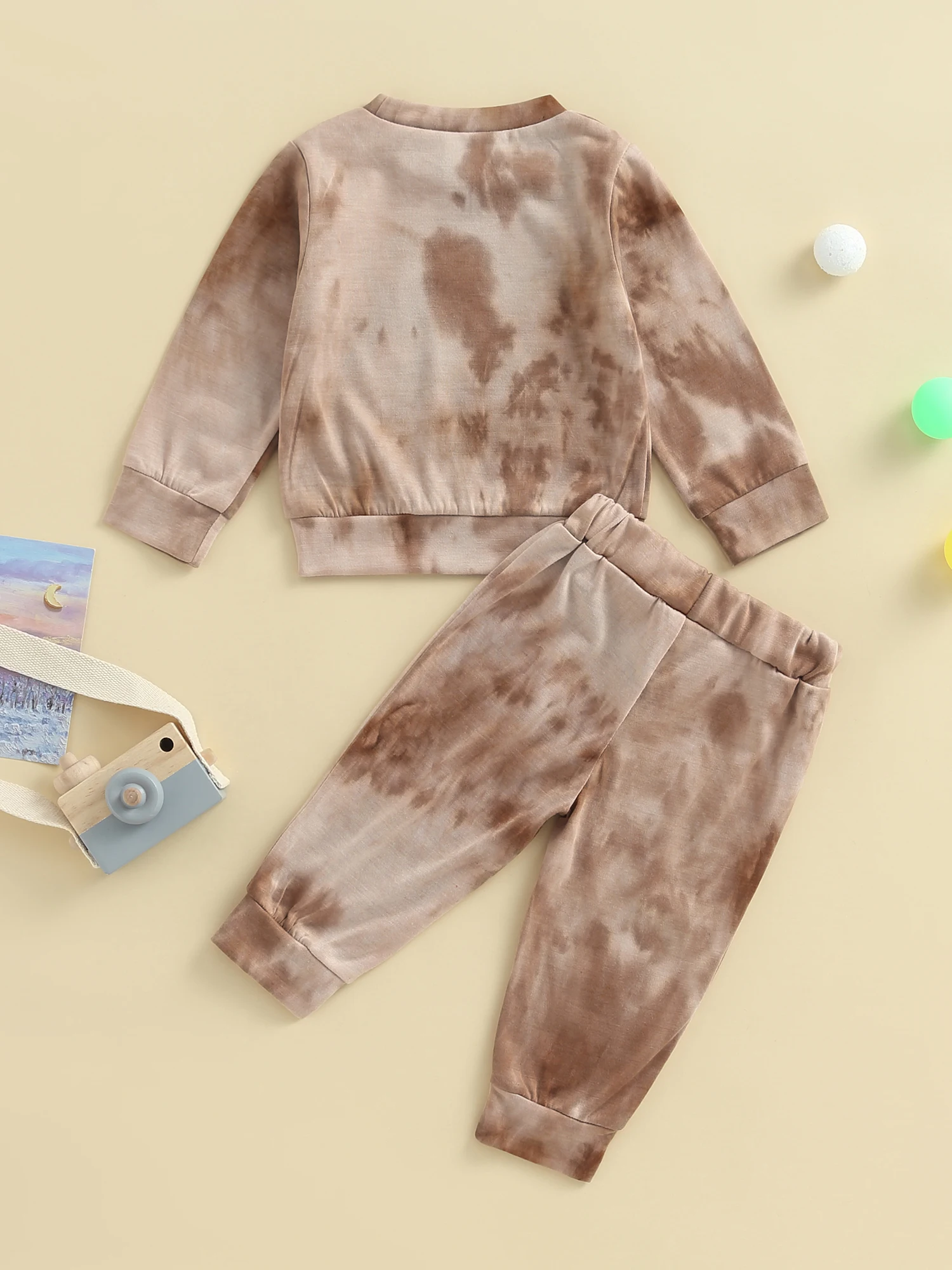 

Maemukilabe Toddler Baby Boy Fall Winter Clothes Sets Cow Tie Dye Long Sleeve Sweatshirt And Pants Set 2Pcs Sweatsuit