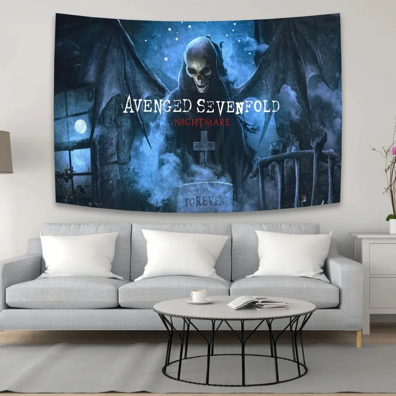 Металлический гобелен для коллекции рок-группы из полиэстера печатный подарок