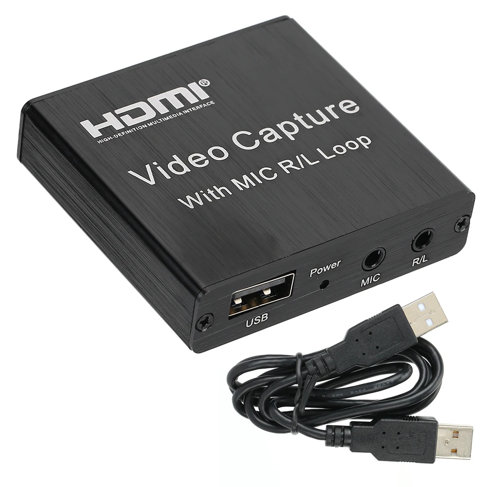 

USB-микрофон для видеозахвата высокой четкости, 4K, HDMI