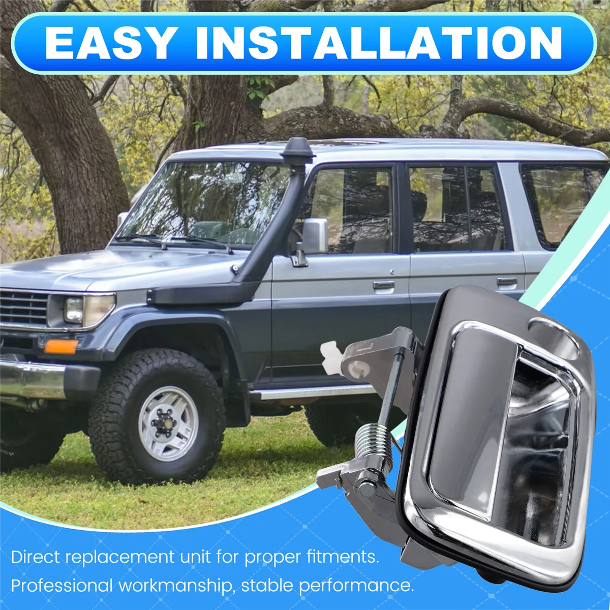 Внешняя ручка двери автомобиля для Toyota Land Cruiser 80 LC80 FZJ80 4500 1991-1997 передняя левая
