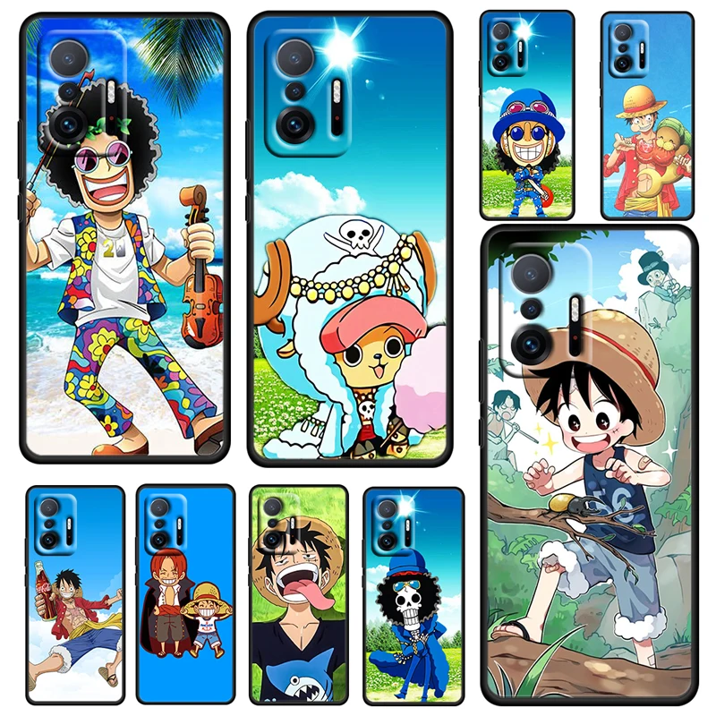 

ONE PIECE Sunshine Boys For Xiaomi Mi 12 11 11T 10T 10S Ultra Pro Lite 5G Soft Silicone Black Phone Case Cover Fundas Coque Capa