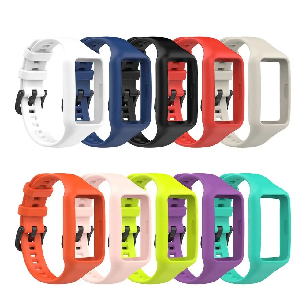 

Replacement Sports Strap For Huawei Band 6 Strap Soft Silicone Watch Strap For Honor Band 6 Huawei Band 6 Pro Wristband Strap