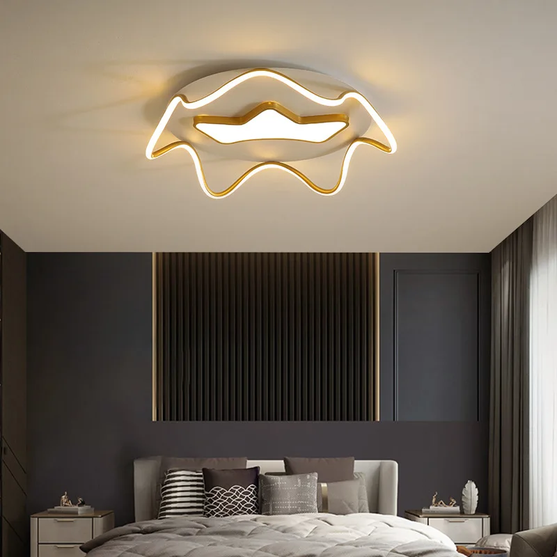 

Luxury Bedroom Ceiling Lamps Modern Gold LED Light Ceiling Lamp Nordic Chandelier Living Room Indoor Lighting Lampara Techo