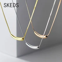 skeds elegant chic elbow necklace chain for women girls fashion korean style irregular pendant jewelry choker necklace gift