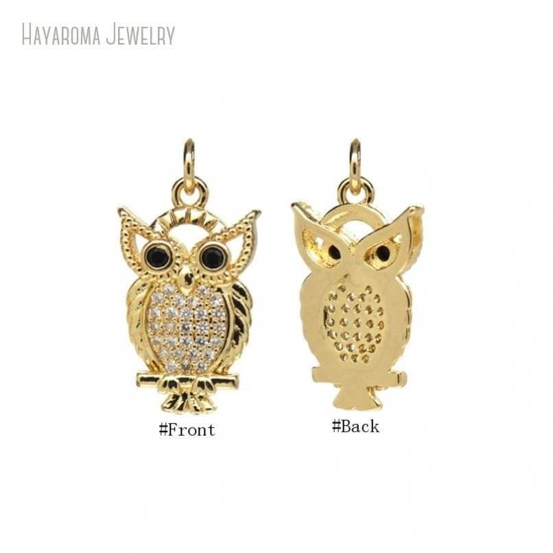 10 шт. кулон невидимая установка оптовая продажа медные ювелирные изделия Сова