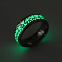 toocnipa freemasonry masonic luminous glow in the dark ring vintage mens titanium steel mens signet rings for women men rings