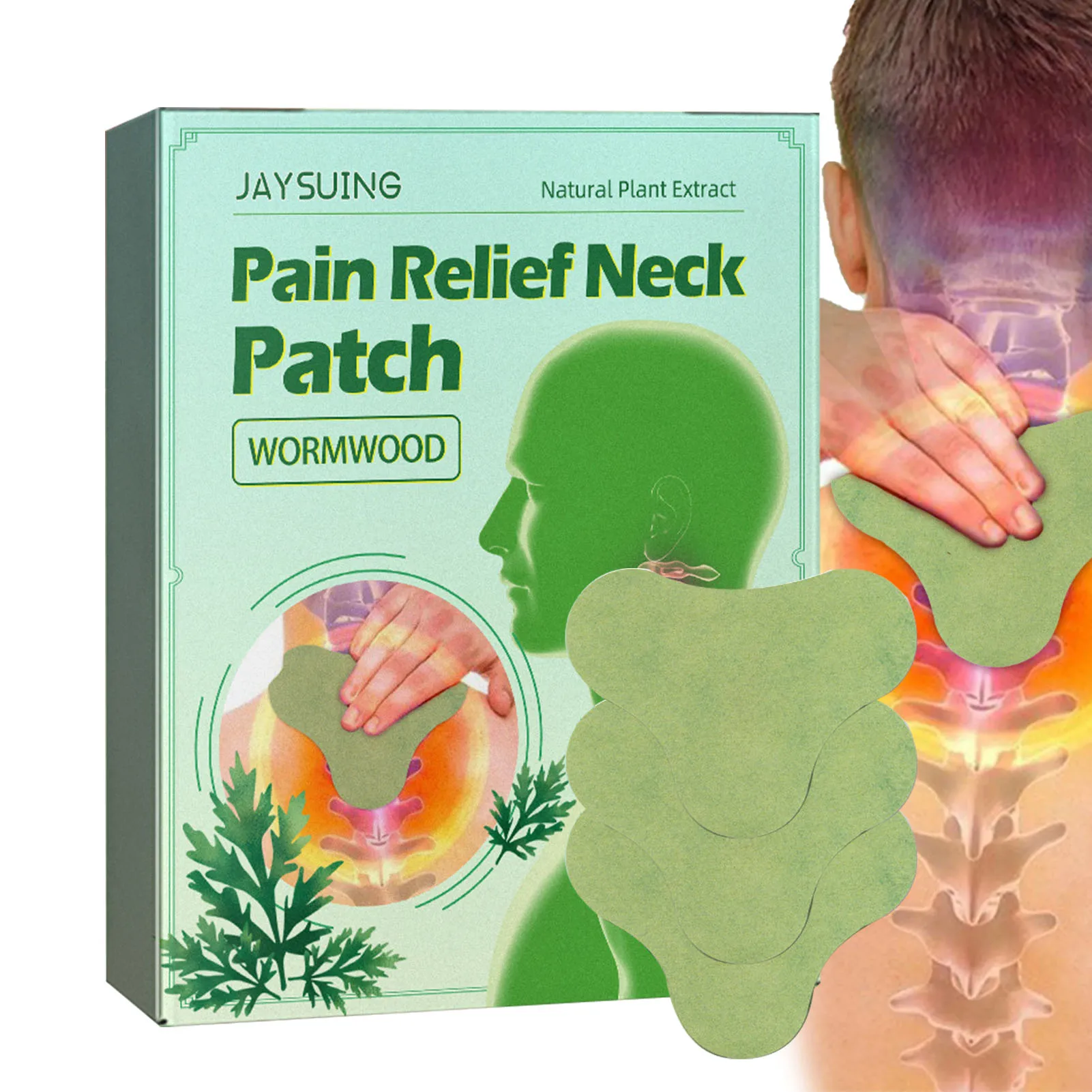 

10pcs Herbal Neck Patch Joint Cervical Spondylosis Body Pain Relief Sticker Rheumatoid Arthritiss Wormwood Medical Plaster