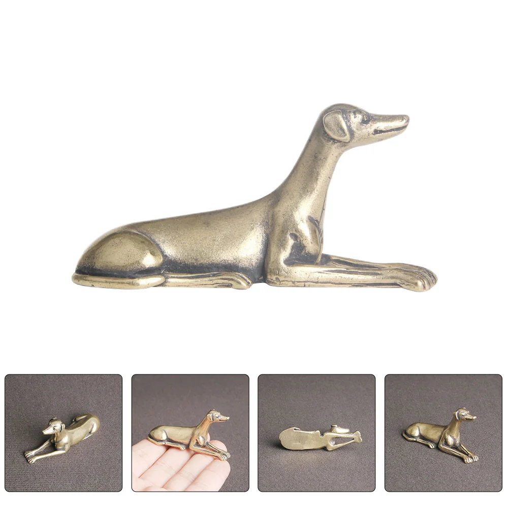 

Dog Statue Figurine Brass Chinese Sculpture Figurines Animal Shui Feng Dogs Puppy Statues Wealth Decoration Zodiac Model Figure