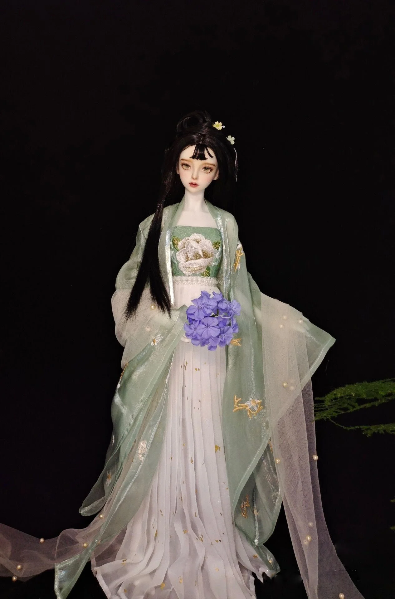 Фото Одежда для кукол BJD масштаба 1/4 и 1/3: старинный костюм, платье феи, китайский ханьфу для кукол BJD/SD/MSD/SD13, аксессуары для больших кукол C1853 №3