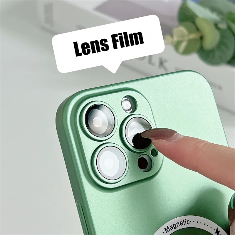 Ультратонкий матовый жесткий чехол из поликарбоната для Magsafe Магнитный