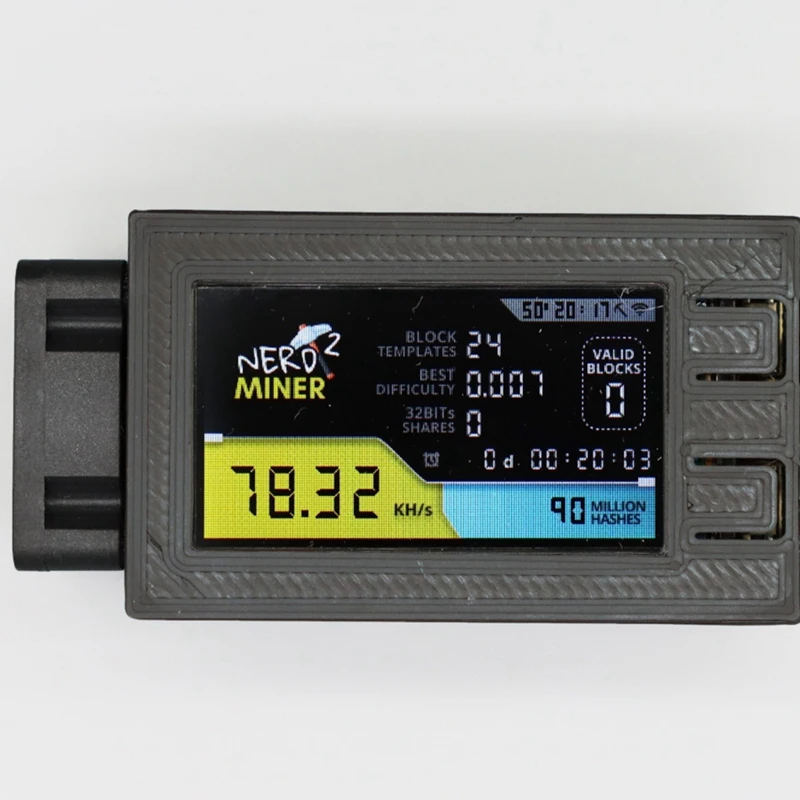 Мини-Майнер для биткоинов Nerdminer V2 Pro 78KH/S