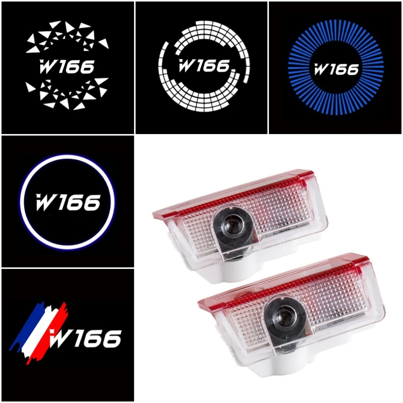 

2 шт., автомобильные лампы для дверей Mercedes Benz M GL GLS Class W166 2013 2014 2015 2018