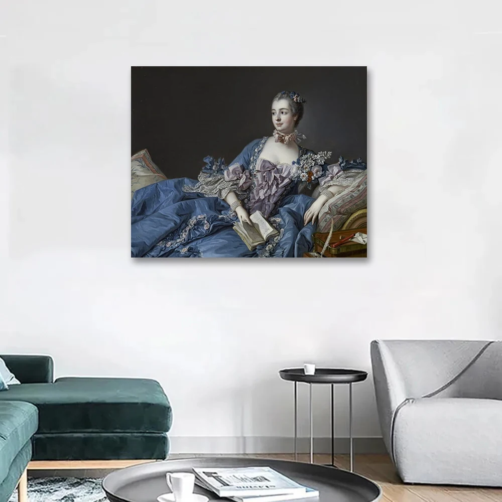 Франсуа базакура мадам де Помпадур 》 картина маслом репродукция художественное