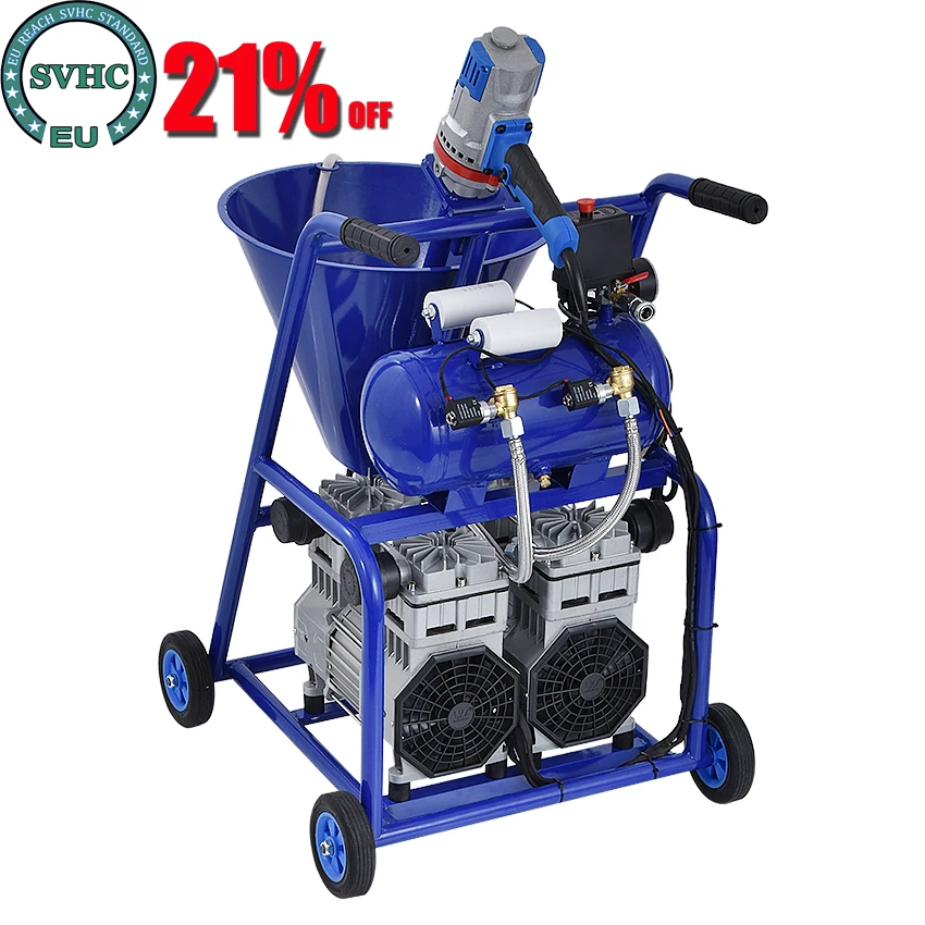 

3200W High Pressure Cement Grouting Machine Industrial Cement-based Waterproof Material Putty Spraying Machine 220V 1500W 300PA