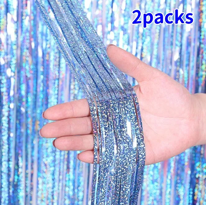 

Фольгированные шторы с бахромой 2 шт.