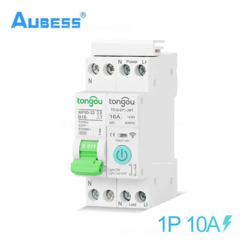 

By App Portable Smart Home Tuya Smart Life App Tuya Wifi Smart Circuit Breaker Timing Wi-fi 2.4ghz Tuya Smart 1p 32a Din Rail