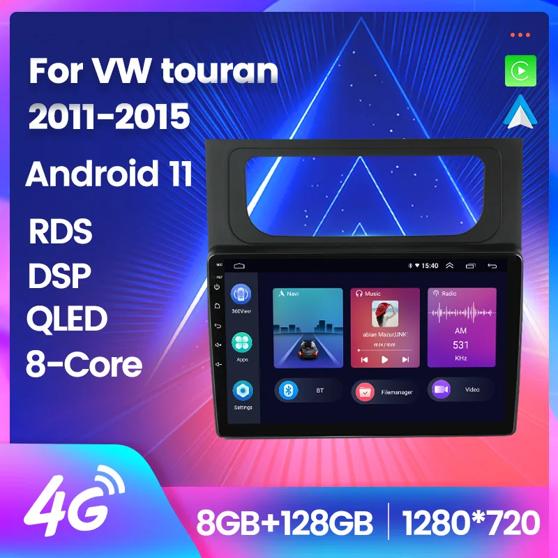 

Android 11 Car Radio For Volkswagen Touran 2011 2012 2013 2014 2015 Carplay Navi Auto GPS 4G Multimedia Auto Stereo QLED Screen