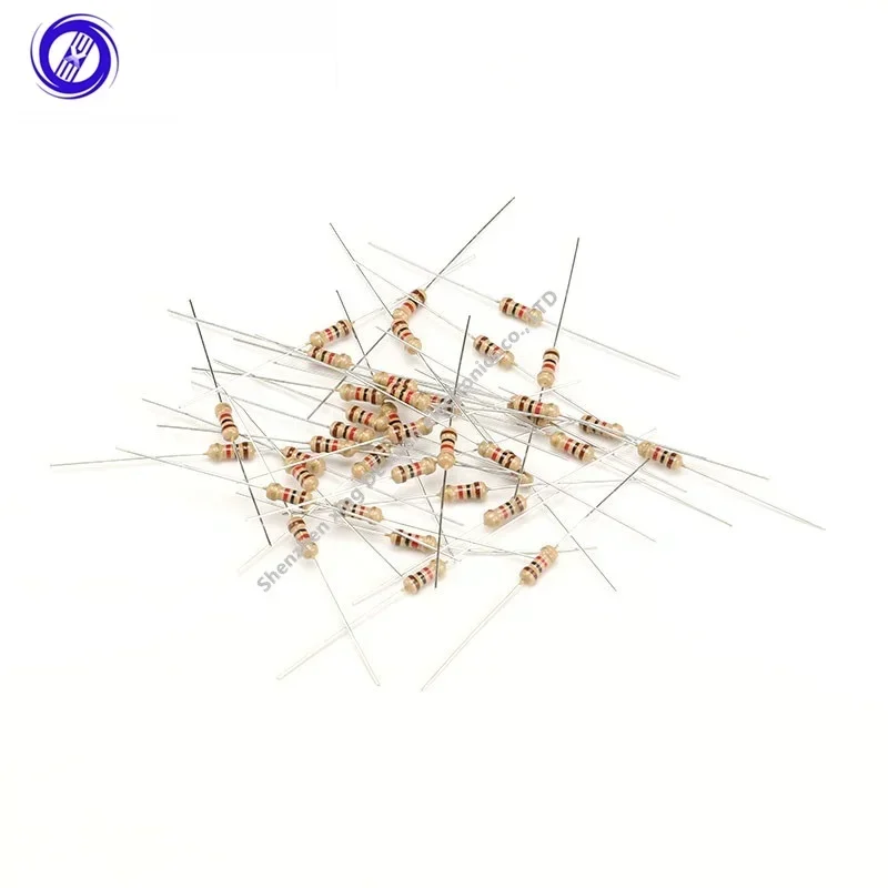 Резистор из углеродной пленки (100 шт.) 1/4 Вт 5% 100 К 120 150 180 200 220 240 270 300 330 360 390 430 470 R E Ом