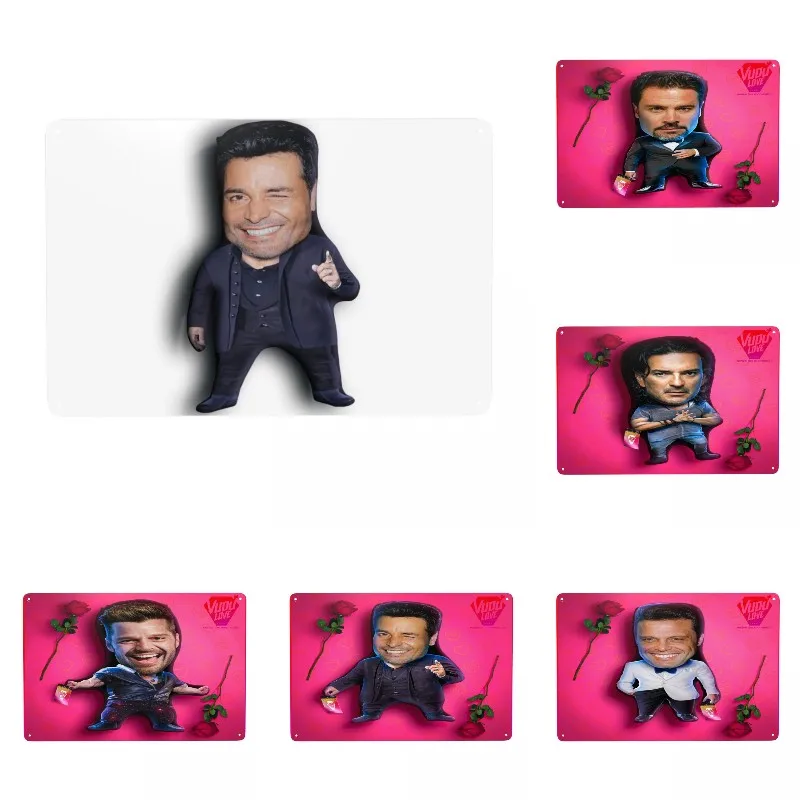 

Chayanne Chiquito Meme Metal Tin Signs Custom Retro Music Singer Plaques for Office Store Pubs Club Man Cave Bar Wall Art Decor