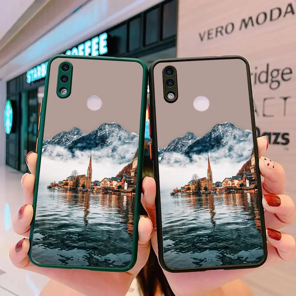 

Shockproof Matte Case Funda Coque For OPPO RENO 8 7 7Z 6 6Z 4G 5 4 SE 3 2F 5GPRO PLUS Case Austrian style Painted Spring Scenery