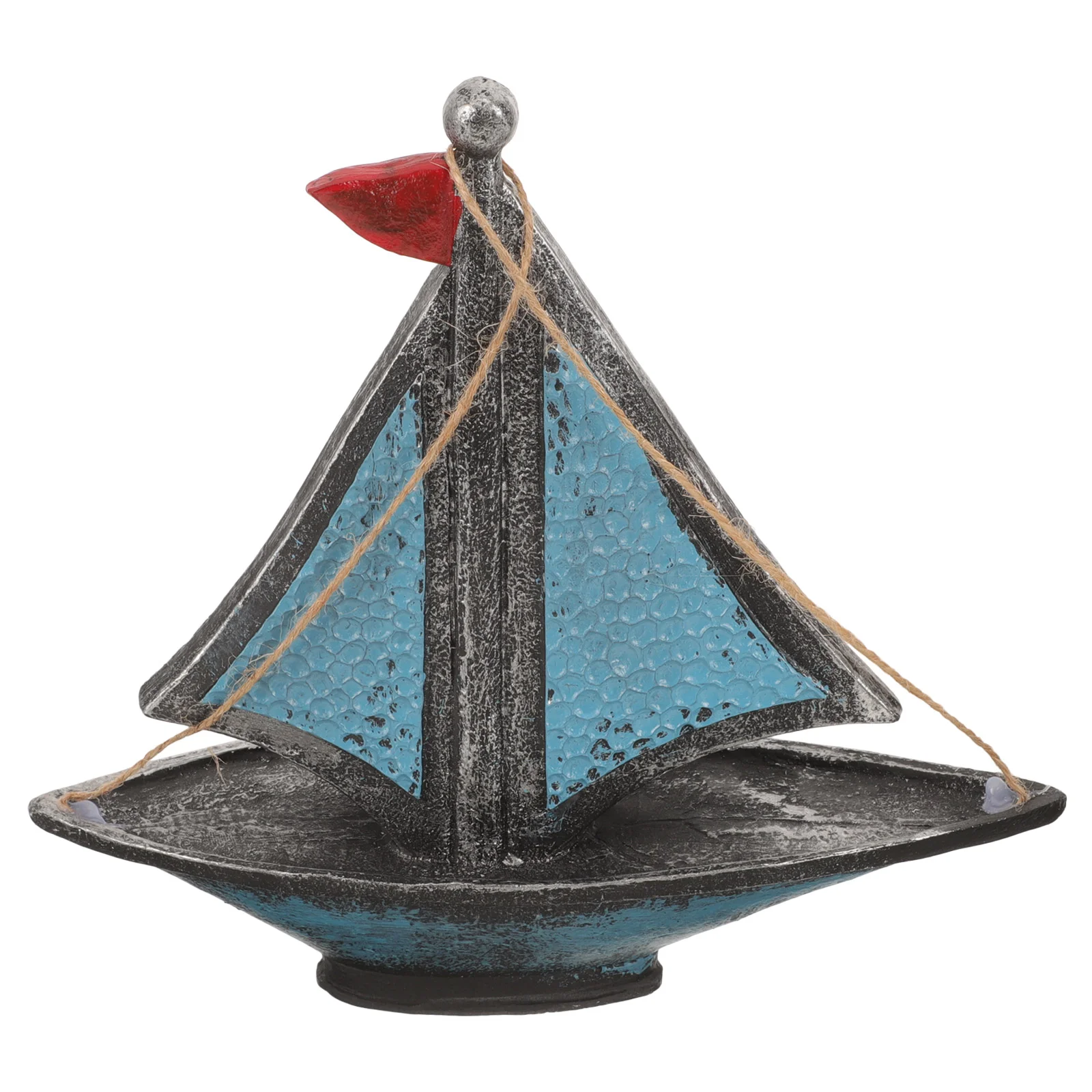 

Boat Decorations Figurine Decorative Objects Sailboat Model Statues Home Nautical Shelf