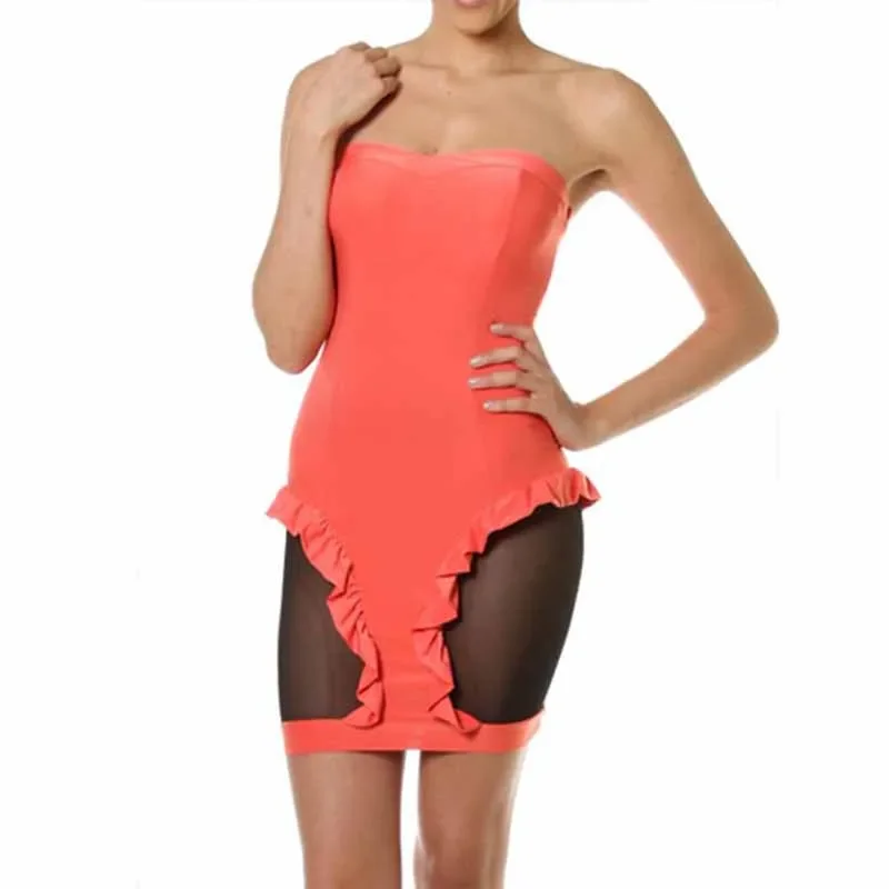 

Женское платье без бретелек, с открытыми плечами