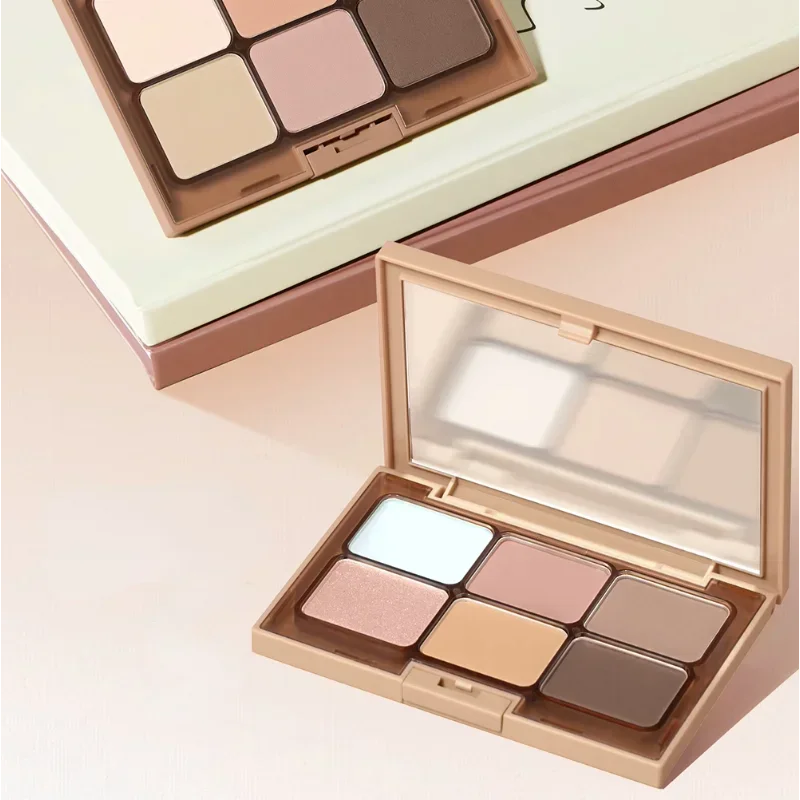 Палитра теней для век Everbab матовая пудра бровей тени румяна универсальная